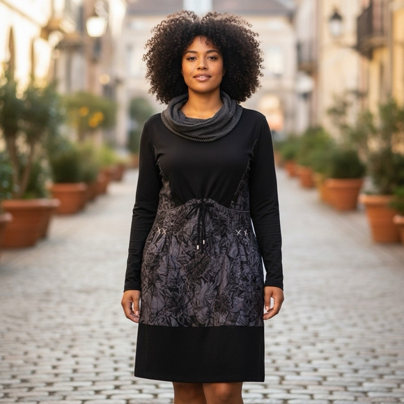 ONYX Dresses & Skirts - 032 - Women's ONYX Dress, L/G, Black and Grey